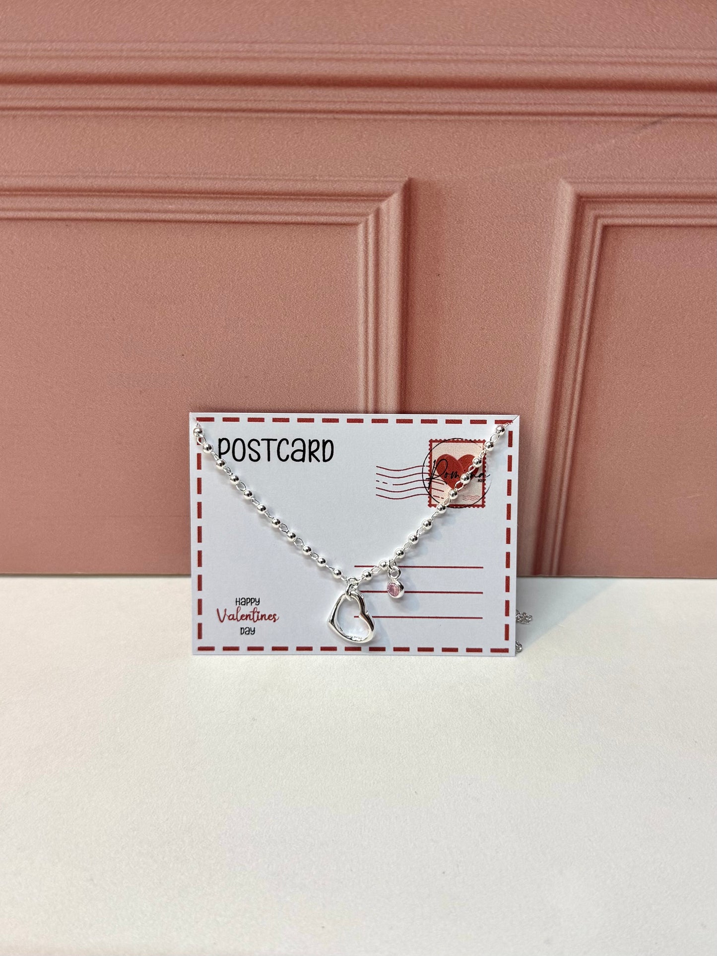 Corazón bolitas zirconia