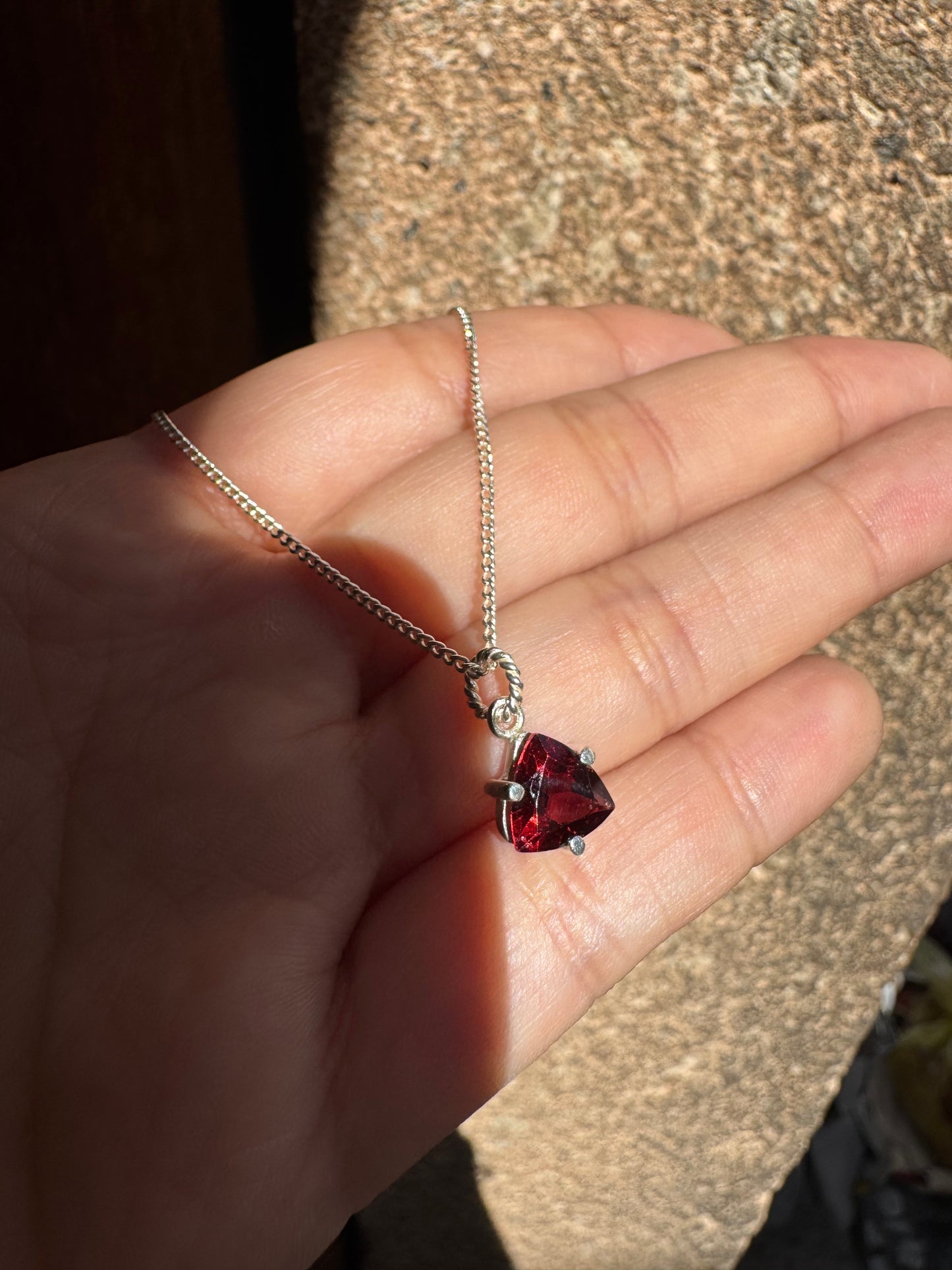 Collar Granate Natural | Plata .925