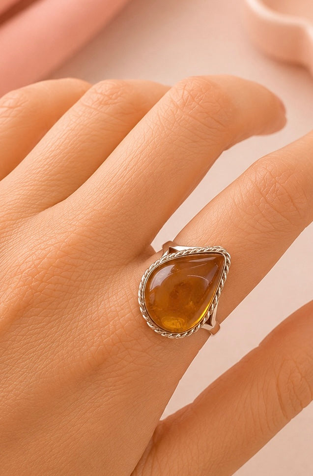 Anillo Ámbar Natural 20