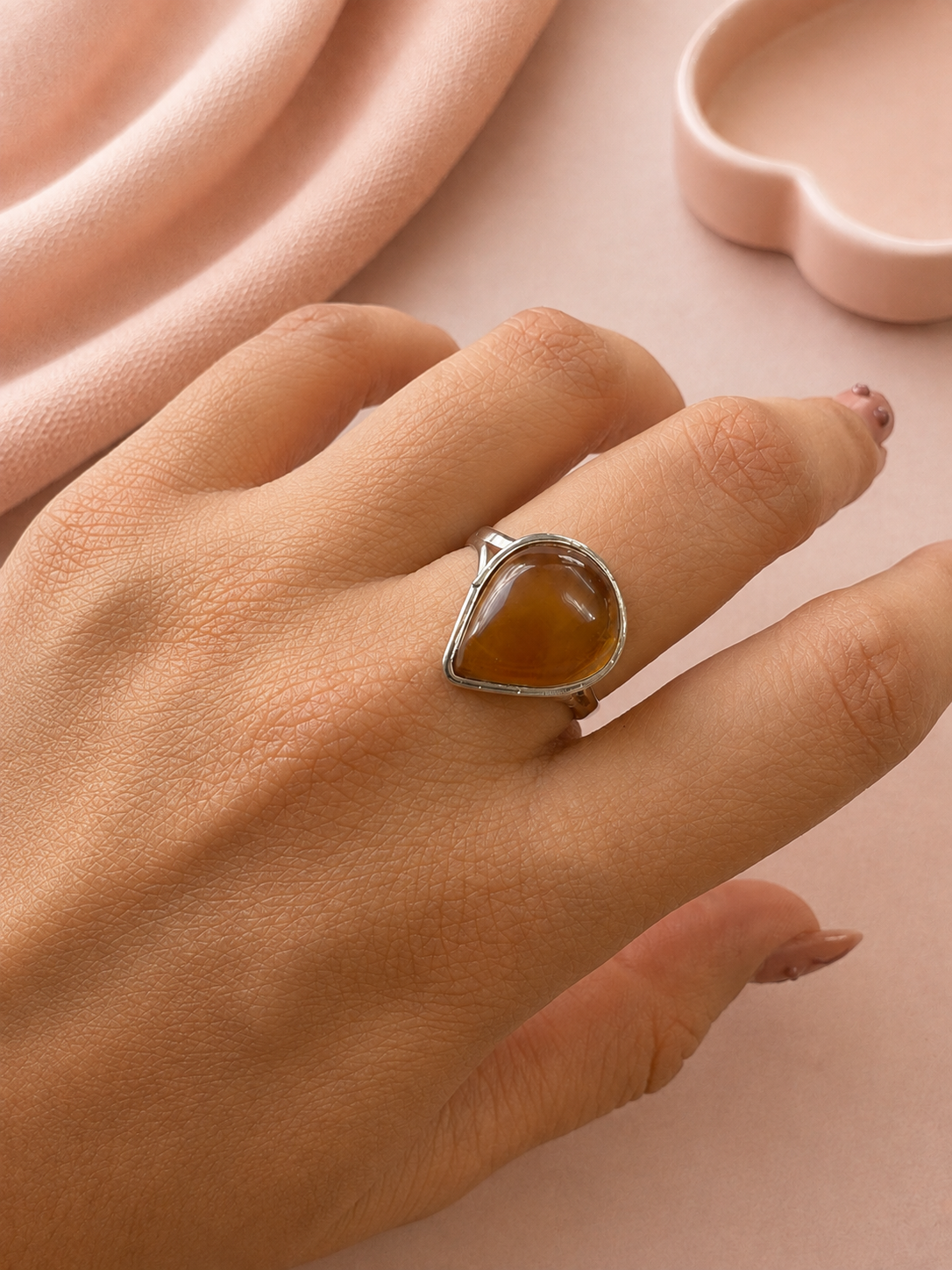 Anillo Ámbar Natural 18