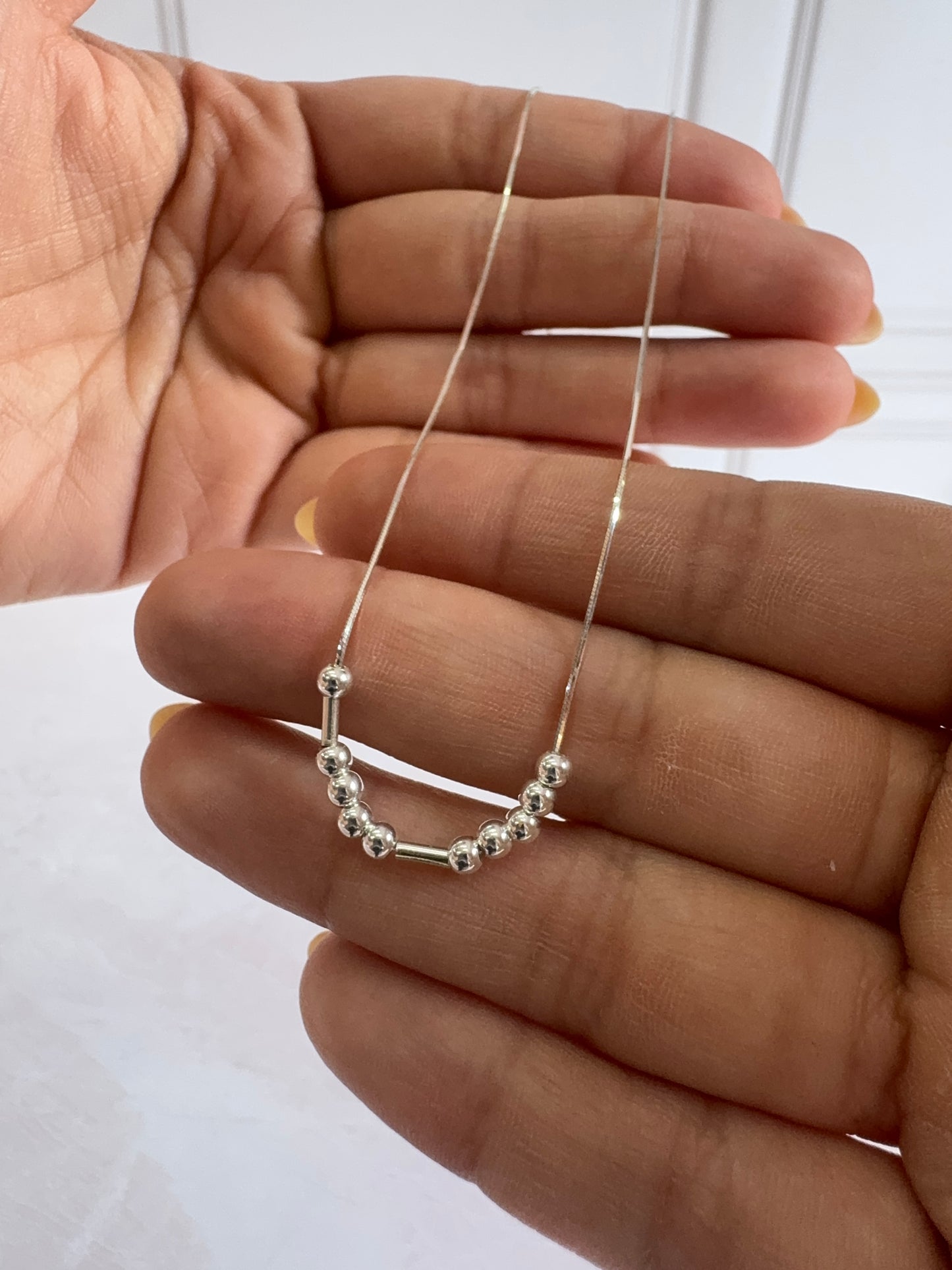 Collar Código Morse Personalizado Plata .925 - Mensaje Secreto