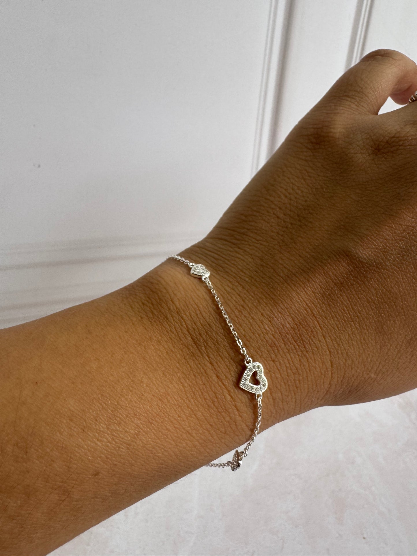 Pulsera Triple corazones chicos