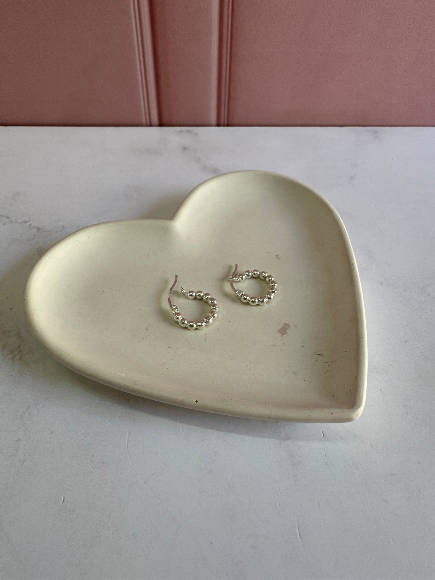 Arracadas Bolita de Plata 925 - 3mm x 1.5cm | Romina Joyería