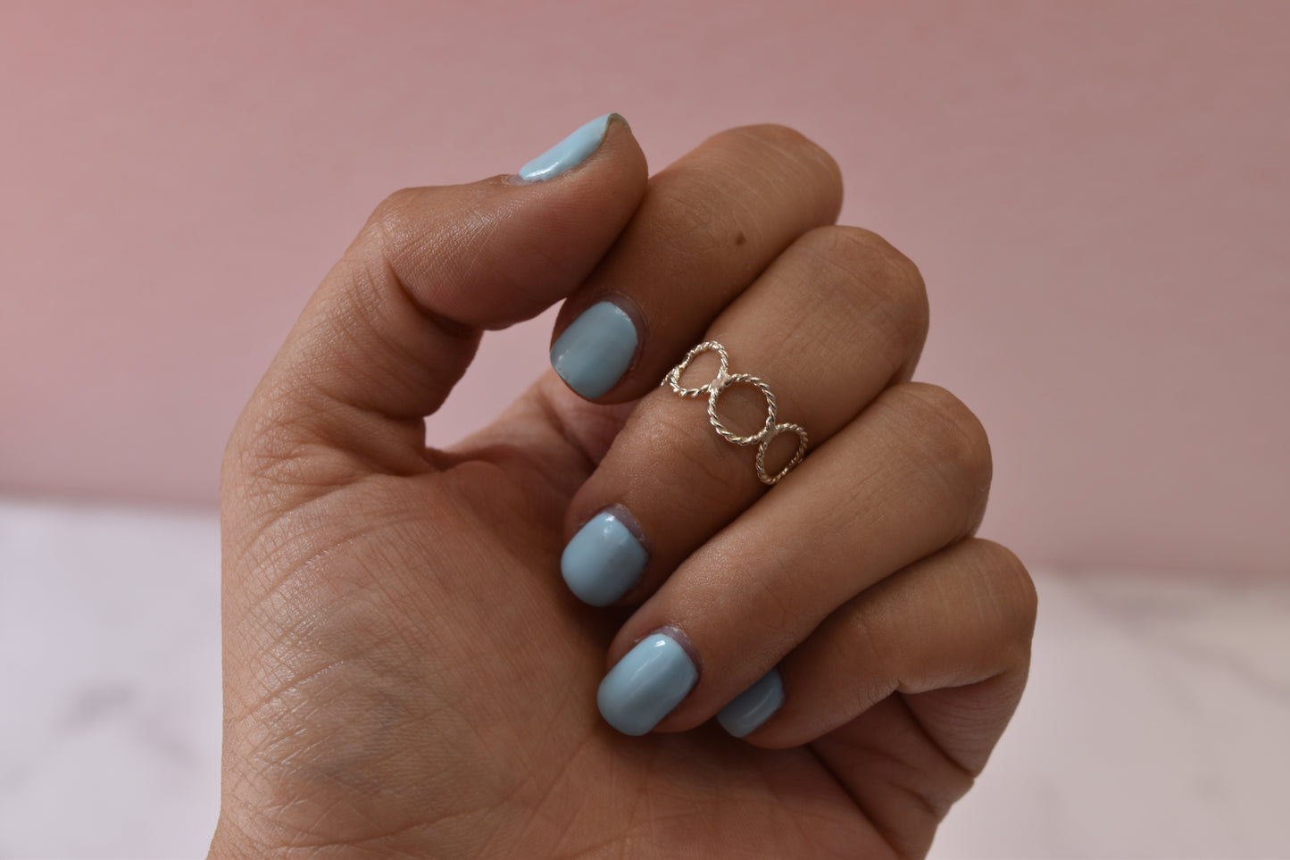 Anillo Midi Círculos Plata .925