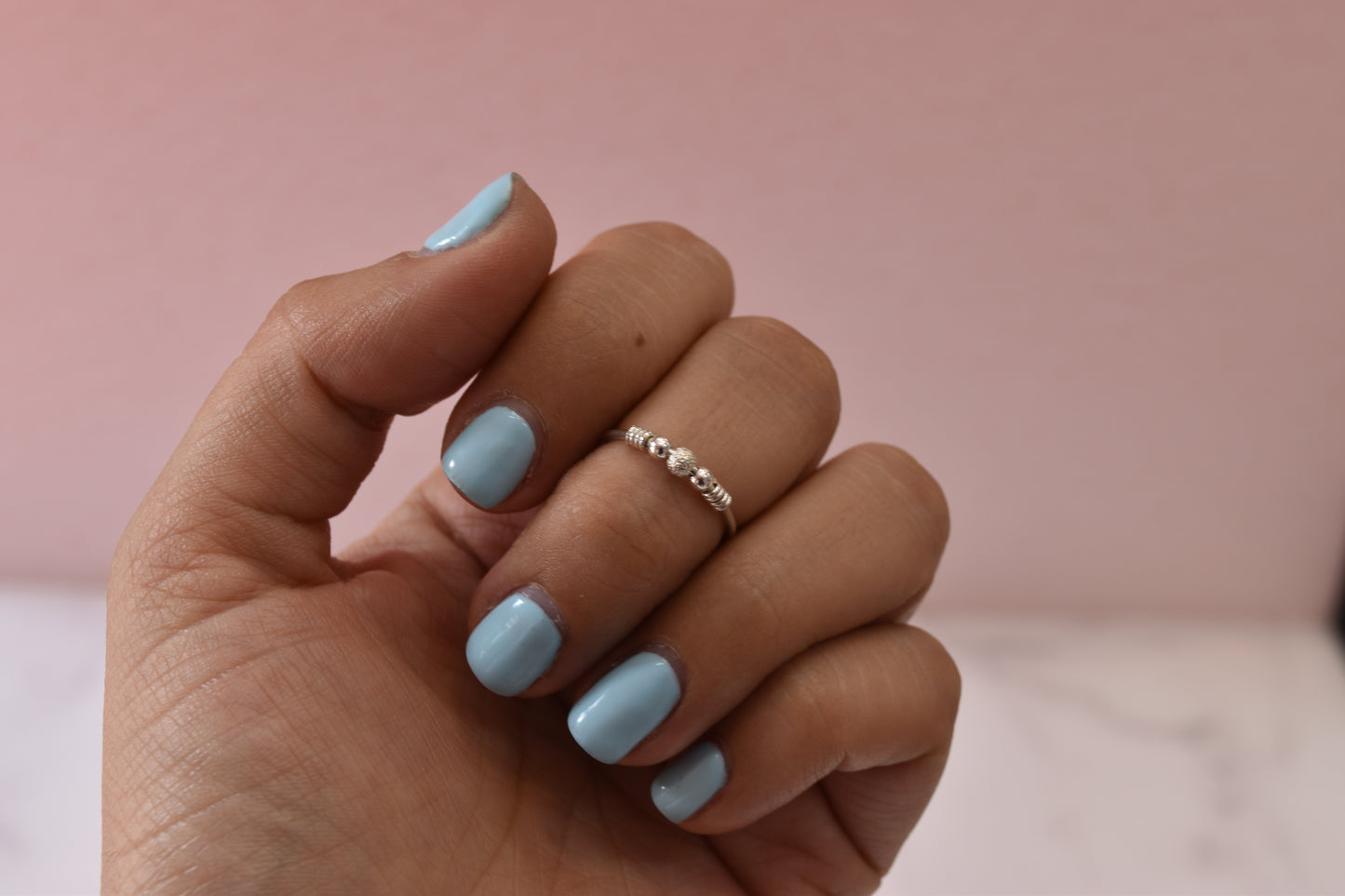 Anillo Midi Bolitas Plata .925