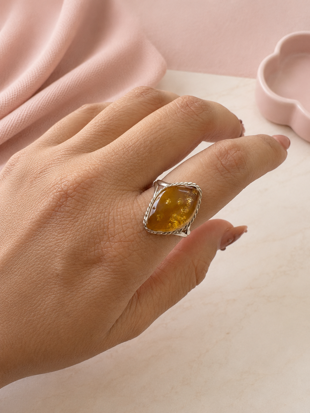 Anillo Ámbar Natural 6