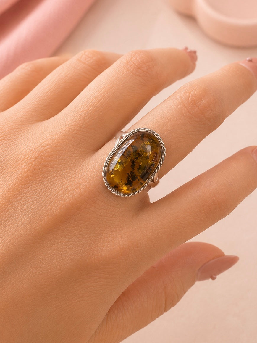 Anillo Ámbar Natural 22