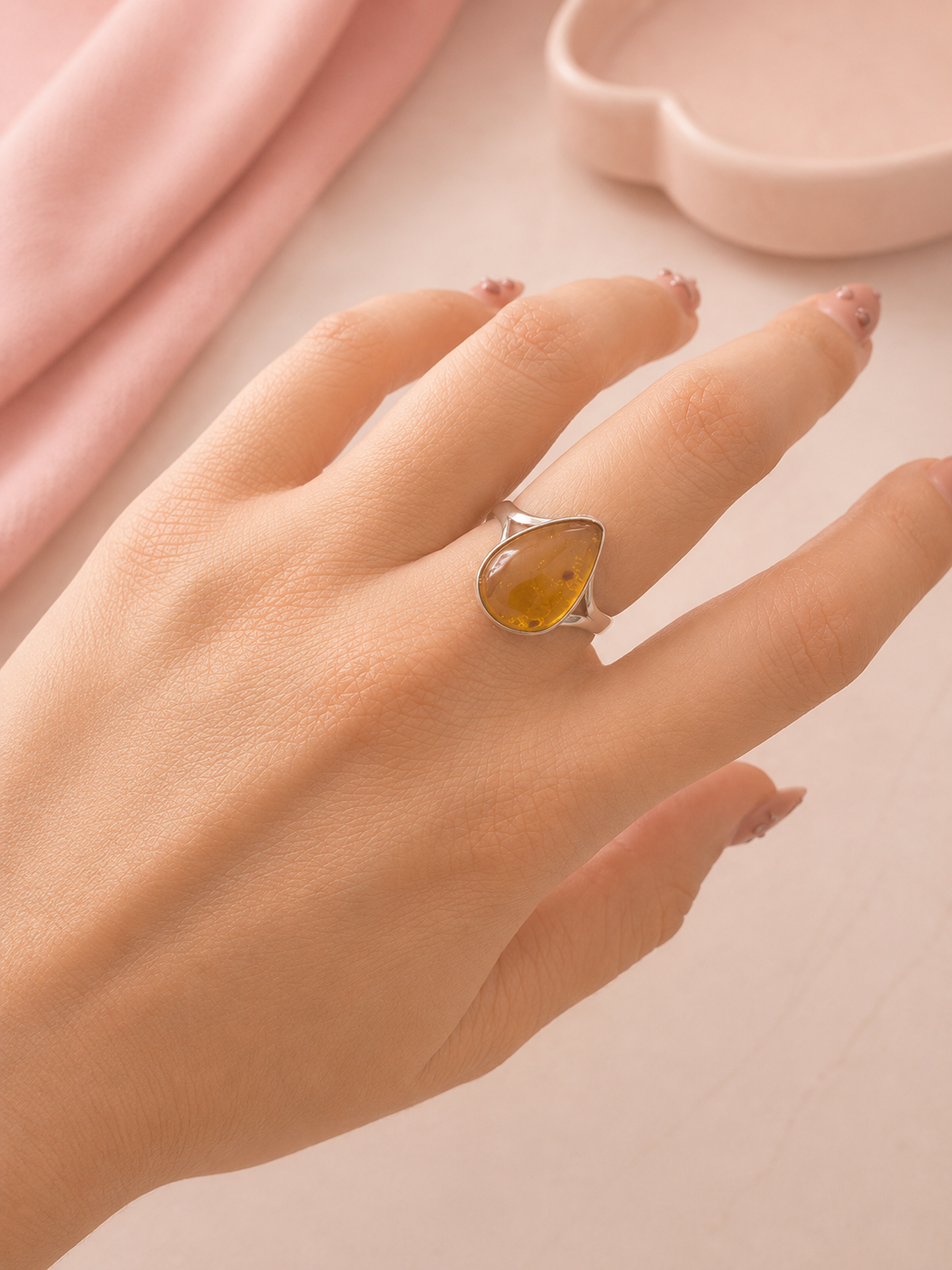 Anillo Ámbar Natural 24