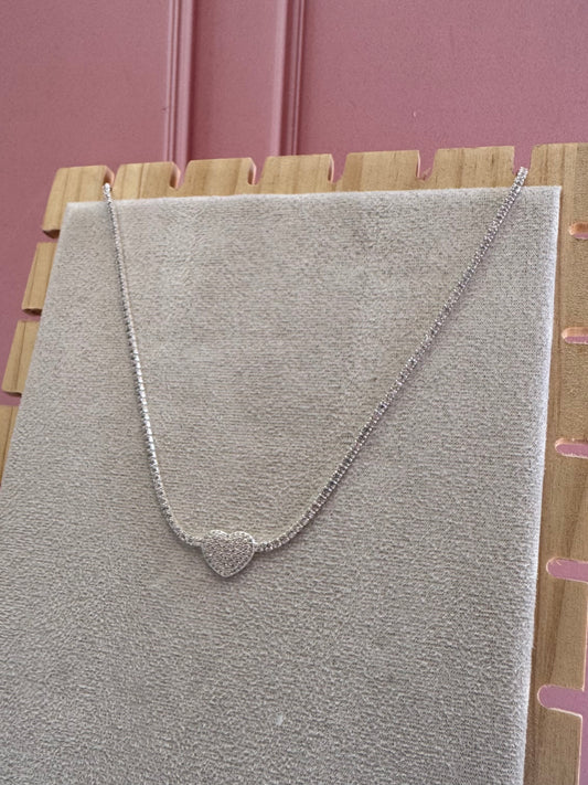 Tenis corazón blanco