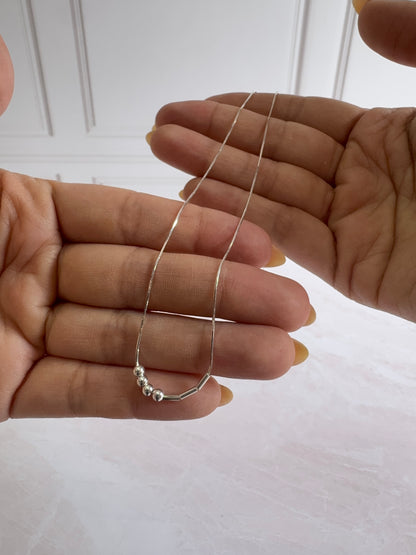 Collar Código Morse Personalizado Plata .925 - Mensaje Secreto