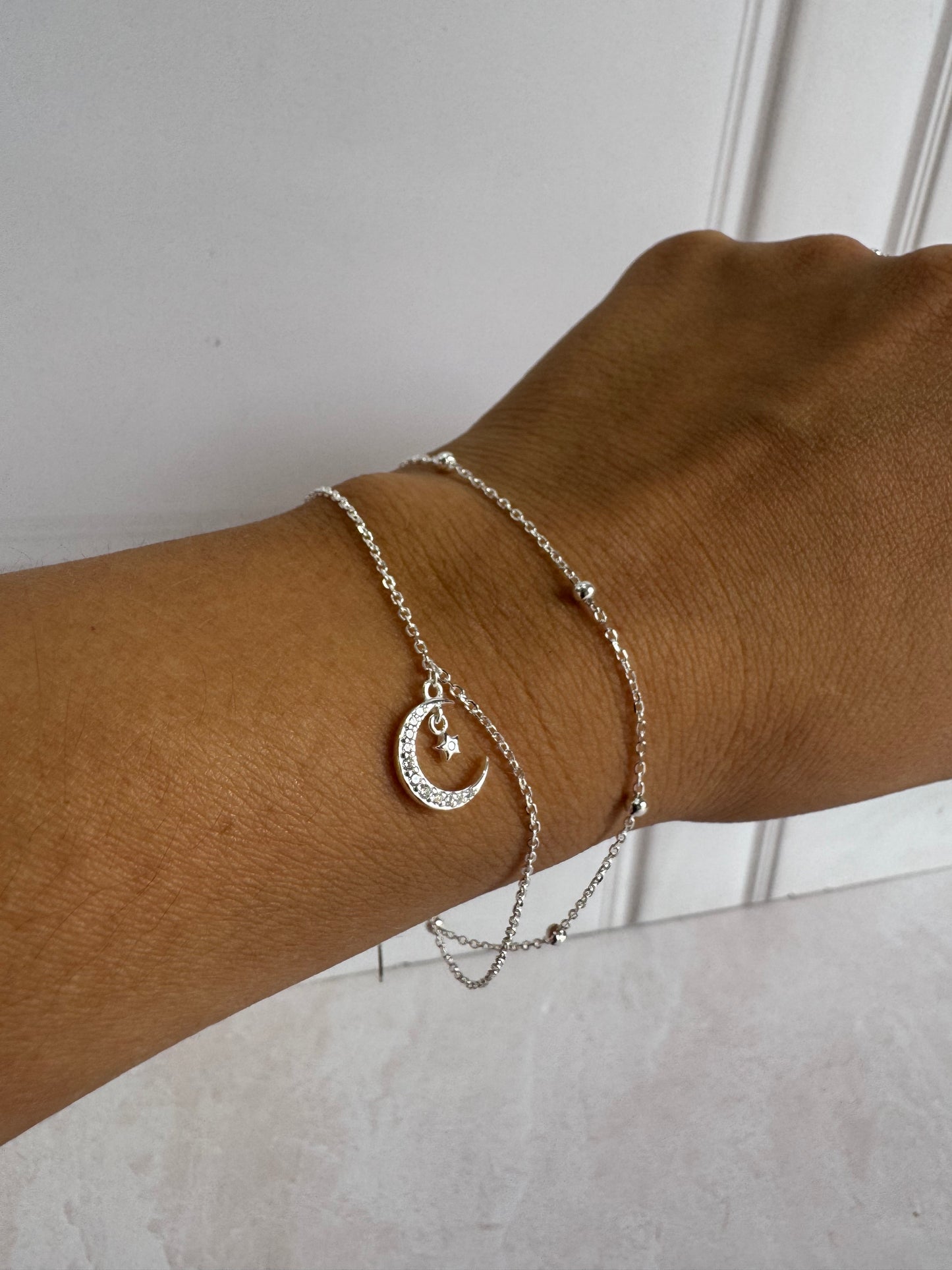 Pulsera doble con Luna