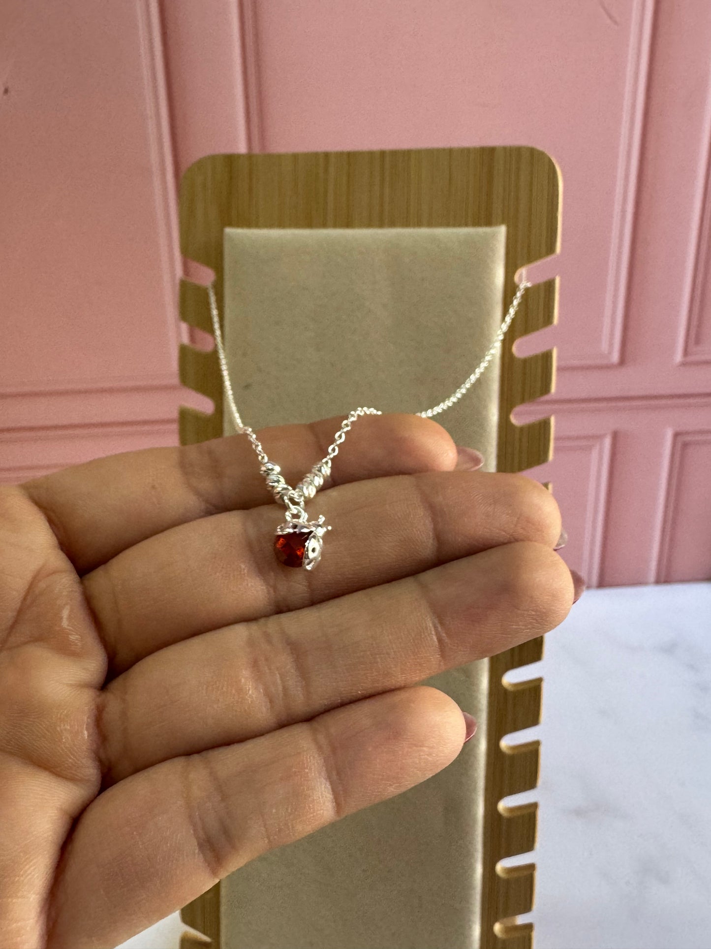 Collar Catarina Zirconia de Plata 925 - Buena Suerte y Alegría | Romina Joyería