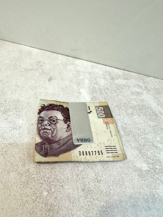 Money Clip Personalizado Plata .925 con Iniciales Grabadas - Hombre