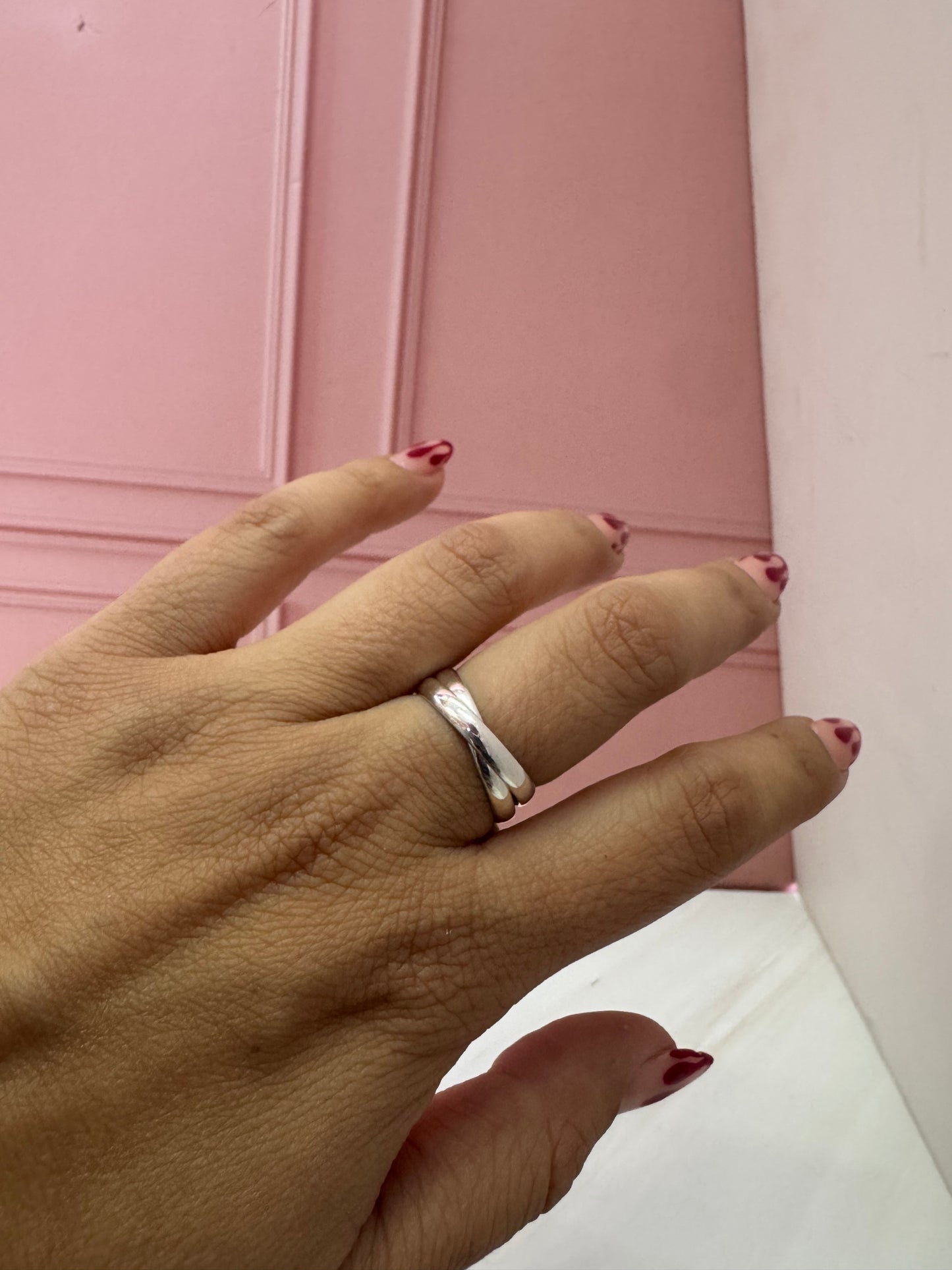 Doble argolla cruzado