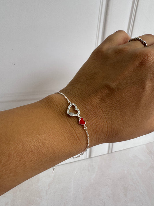 Pulsera Corazón Esmalte