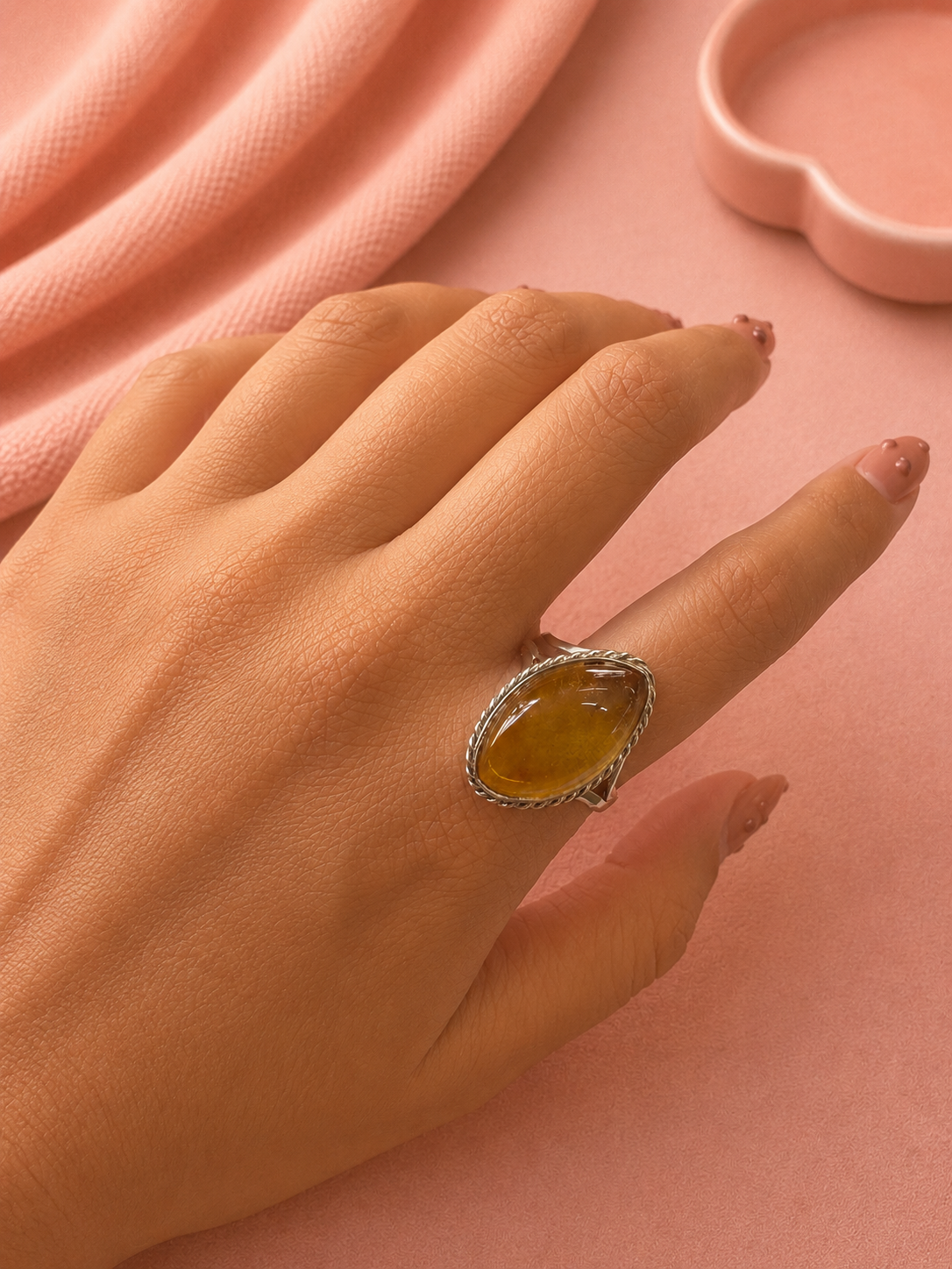 Anillo Ámbar Natural 8