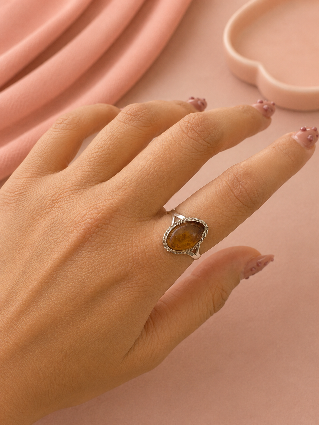 Anillo Ámbar Natural 16