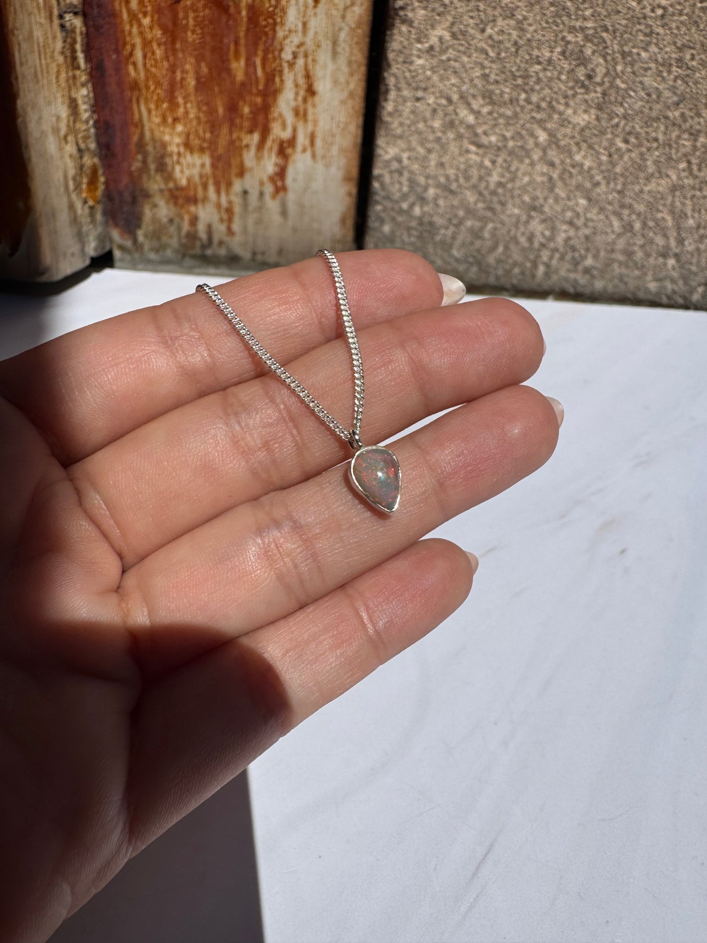 Collar Ópalo Natural | Plata .925