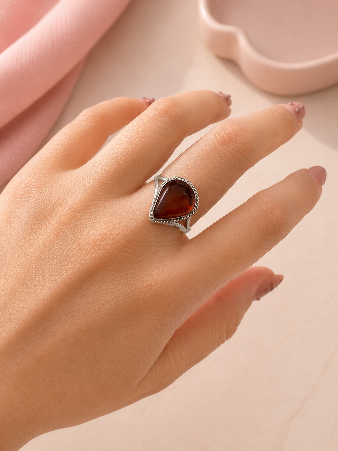 Anillo Ámbar Natural 25