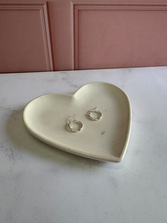 Aretes Aros Lisos 2.5x1.5 Plata .925 - 1.5cm Diámetro