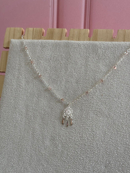 Atrapasueños cuarzo rosa