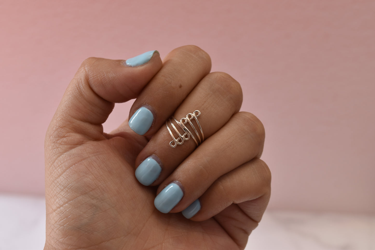 Anillo Midi Triple Listón Plata .925