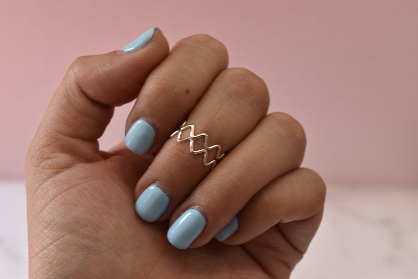 Anillo Midi Doble Zigzag Plata .925