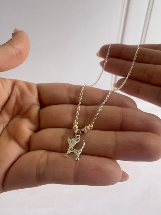 Collar Perrito Mexicano de Plata 925