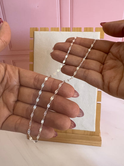 Cadena Diamantada Plata .925