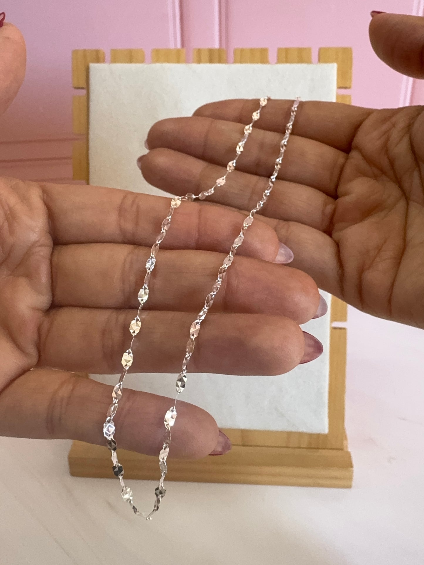 Cadena Diamantada 3 Plata .925