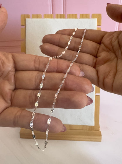 Cadena Diamantada 3 Plata .925