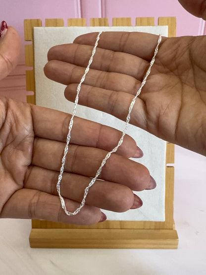 Cadena Torzal Ligera Plata .925