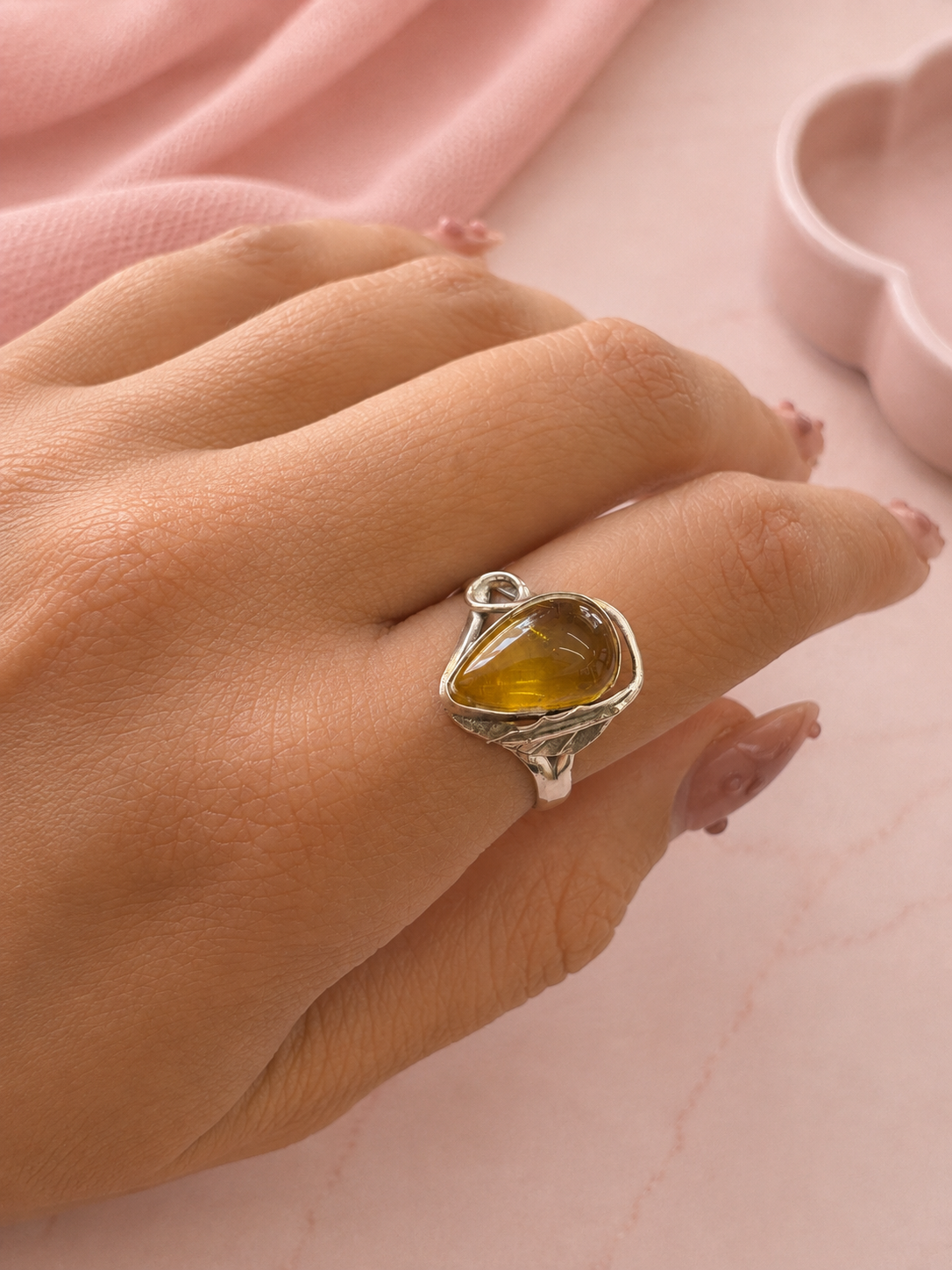 Anillo Ámbar Natural 4