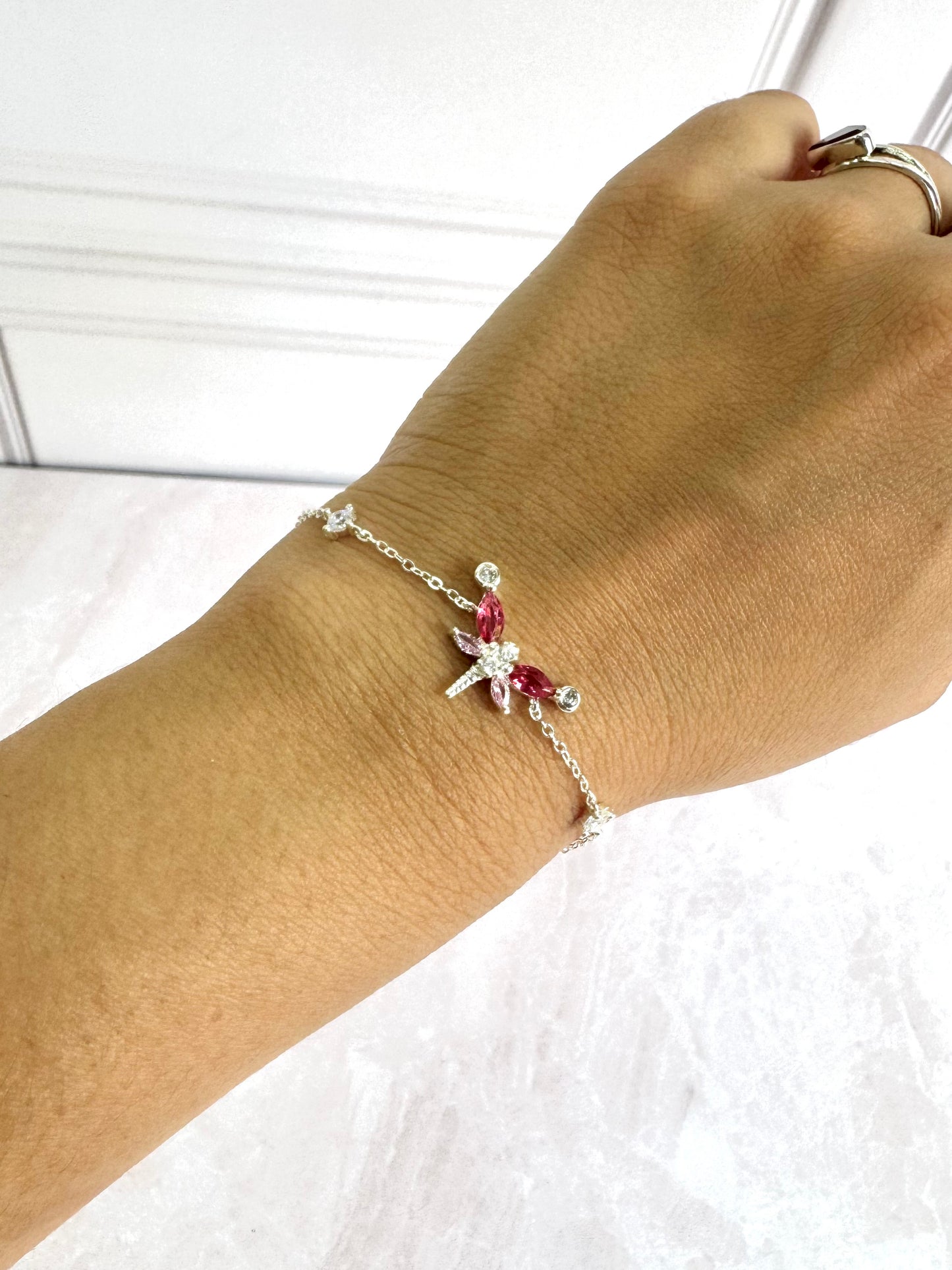 Pulsera Libelula Rosa