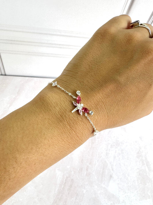 Pulsera Libelula Rosa