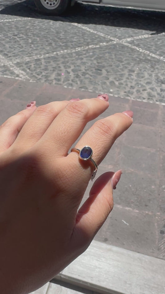Anillo Zafiro Natural de Madagascar | Plata .925 – Romina Joyería